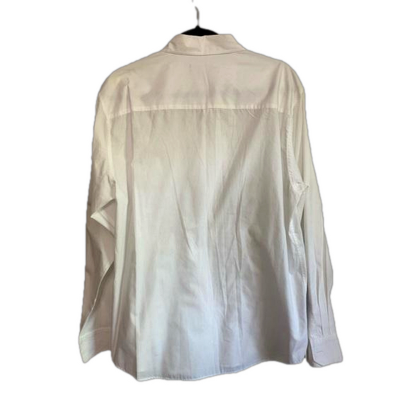 "B52" MEN’S WHITE GOLD EMBROIDERED DRESS SHIRT SIZE XL SKU1061 - Picture 3 of 6